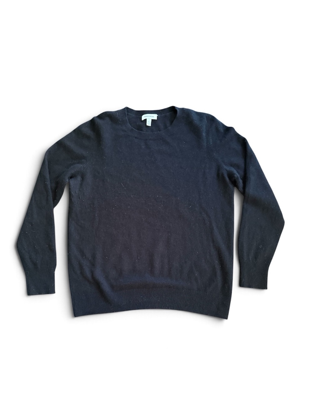 Nordstrom Cashmere Crewneck Sweater Black Large